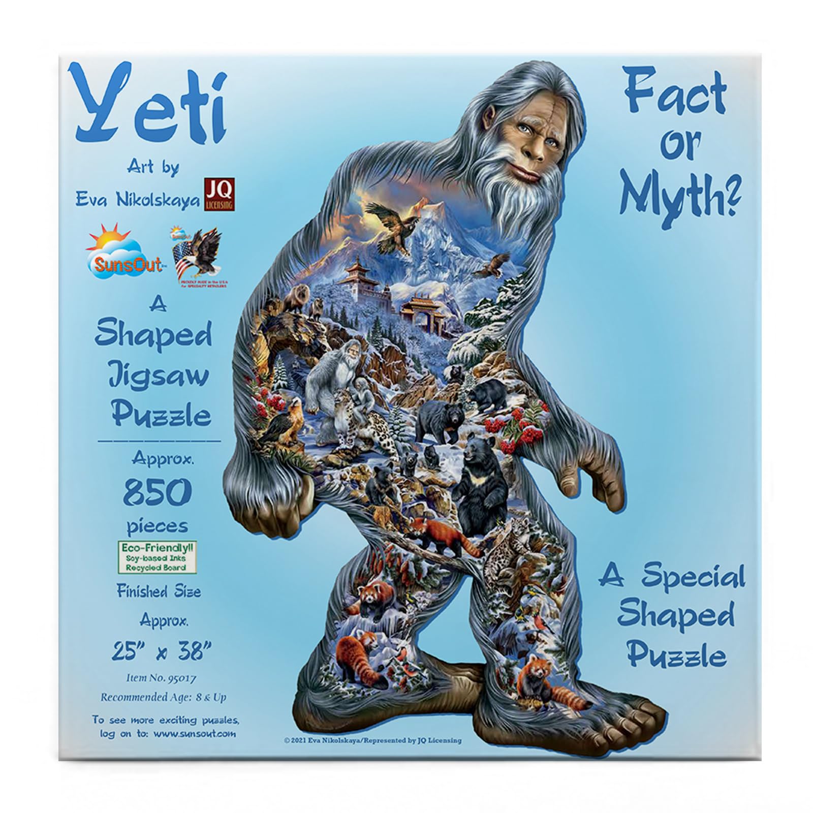Amazon.com: SunsOut Yeti 850 Piece Adult Jigsaw Puzzle 95017 | 25